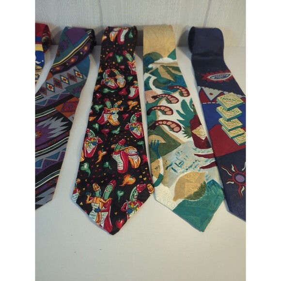 VTG Tabasco Ties Bundle Set Of 5 - Picture 4 of 7